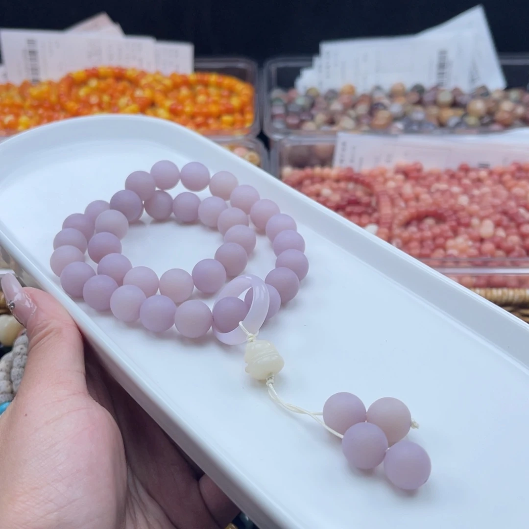 白玉菩提吊坠a12mm110颗 原果