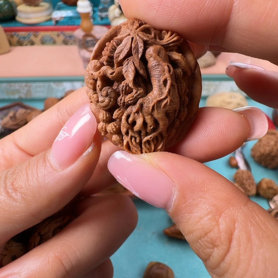 天***阁橄榄核手串/手链核潮核雕手工制作