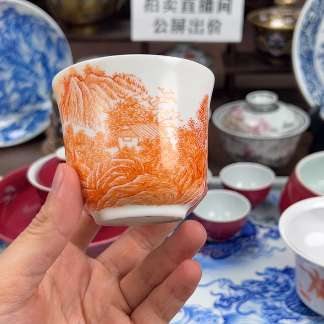 瓷片左**烂景德镇手工手绘陶瓷