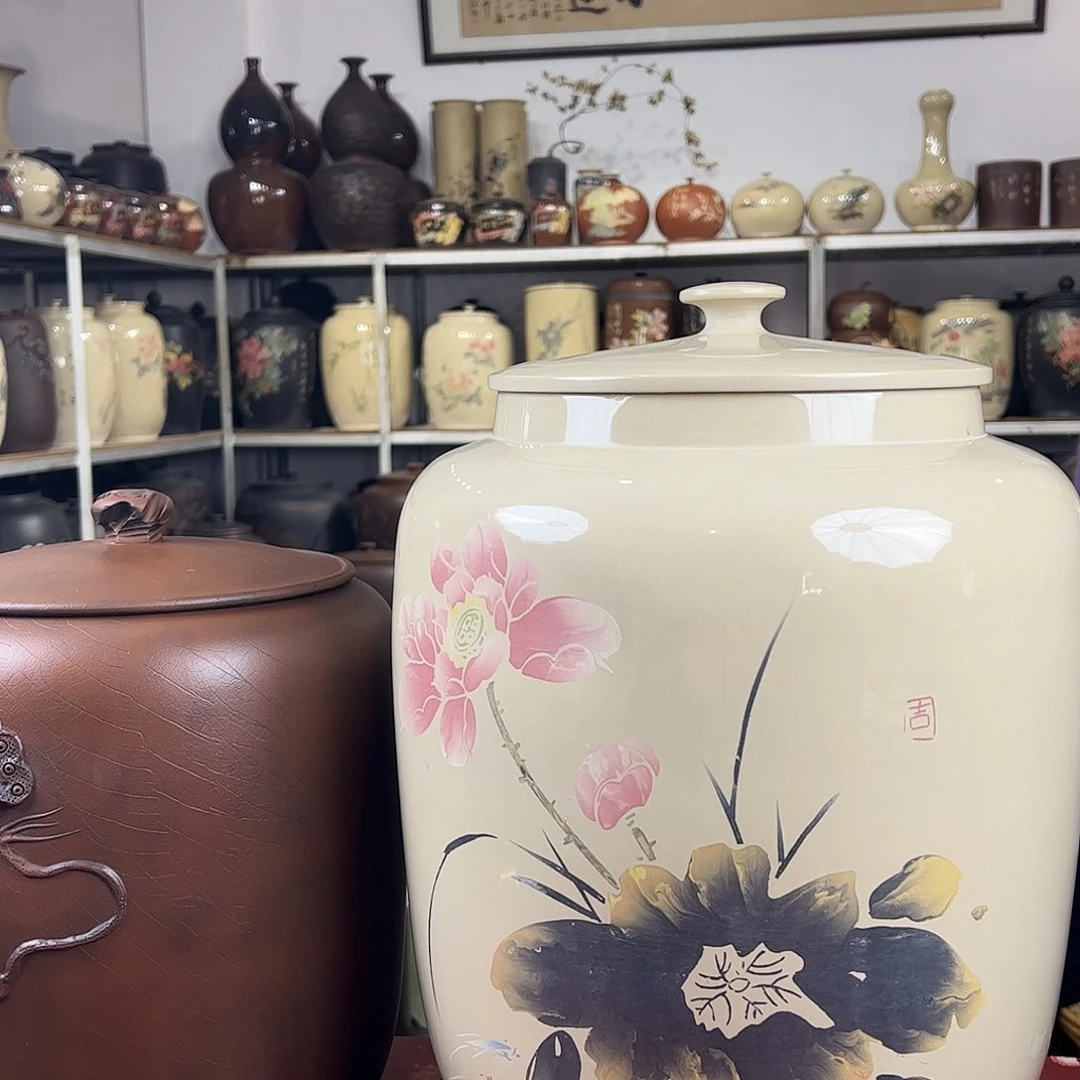 健*三个缸纯手工精工茶缸