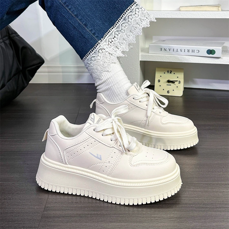 Warrior/回力板鞋女款新款厚底增高休闲鞋学生百搭运动小白鞋女鞋