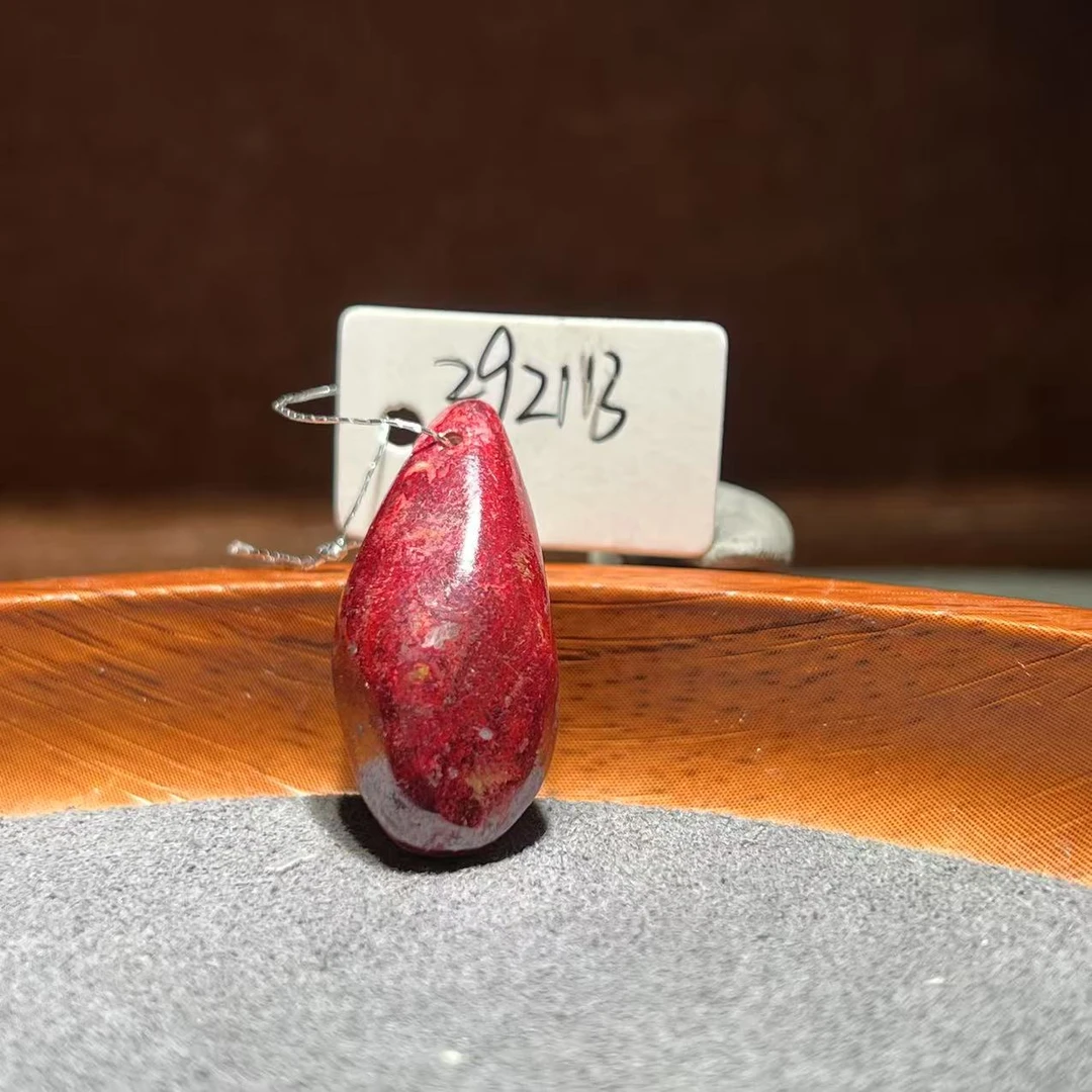 天然辰砂【张老斯珠宝】天然朱砂随形吊坠zg2113