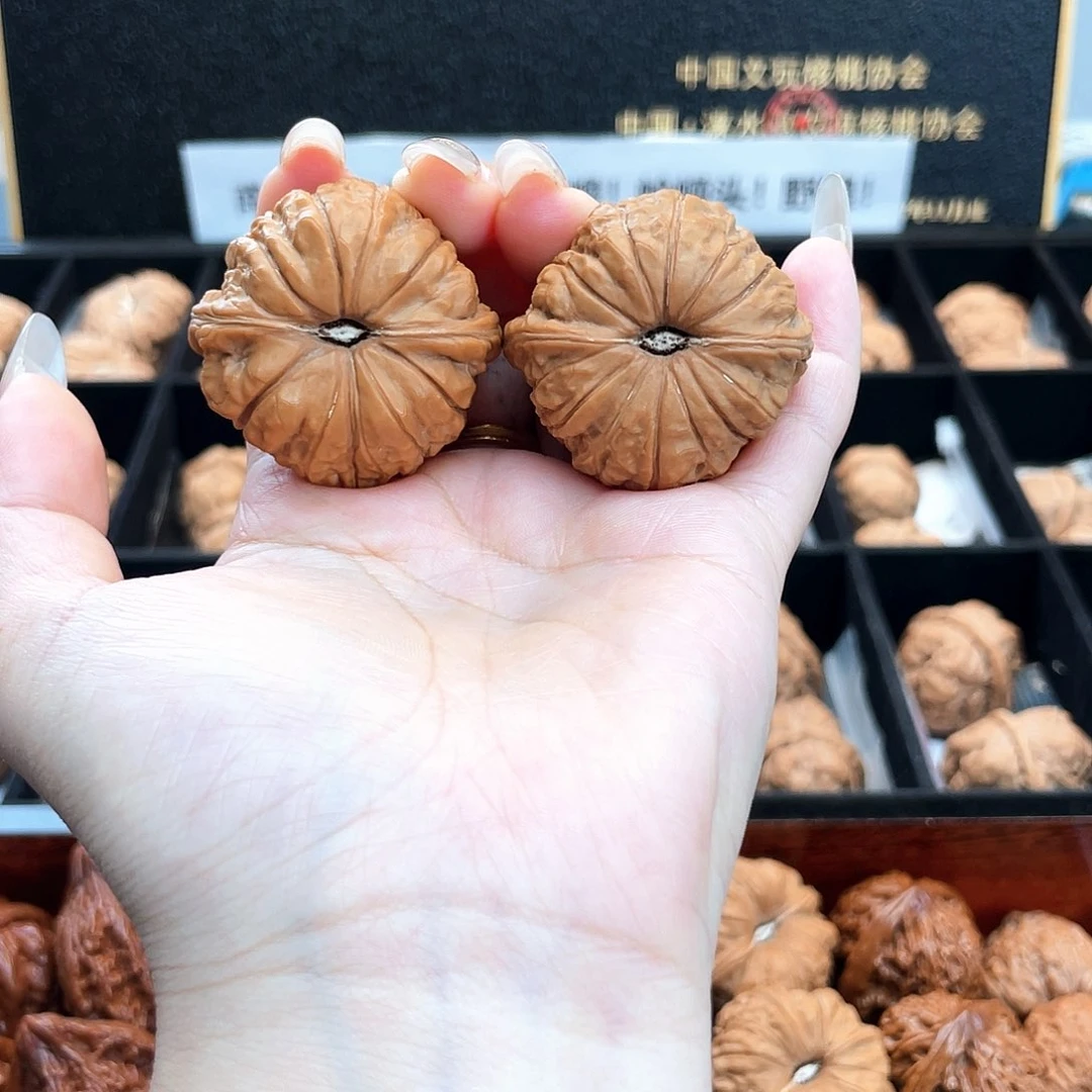 把件文玩核桃?****?40全品边肚同尺天配克重40S18