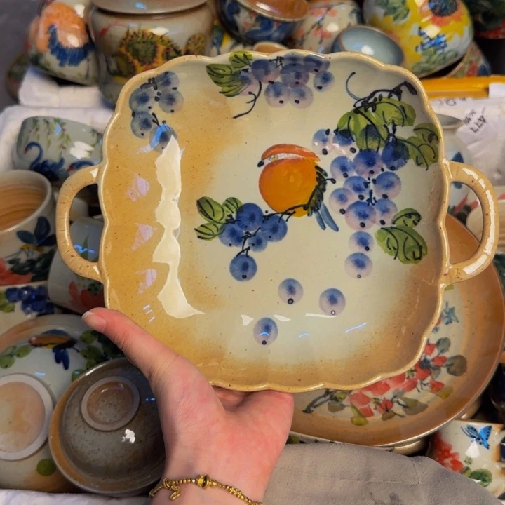 瓷片景德镇陶瓷手工手绘