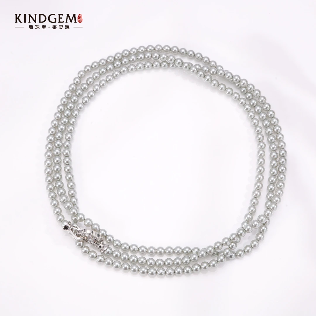 铜合金仿珍珠项链 CI58XAPC-21168 多层轻奢气质高级珠珠精致项链