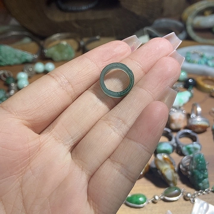 @***à翡翠银S925镶嵌颈饰