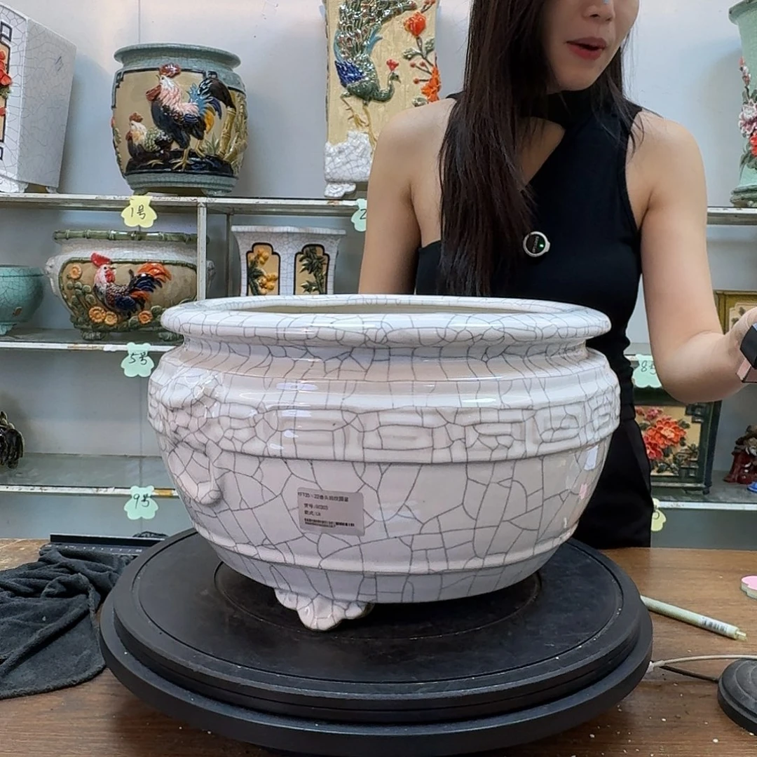 君***无花朵石湾盆150陶泥花盆