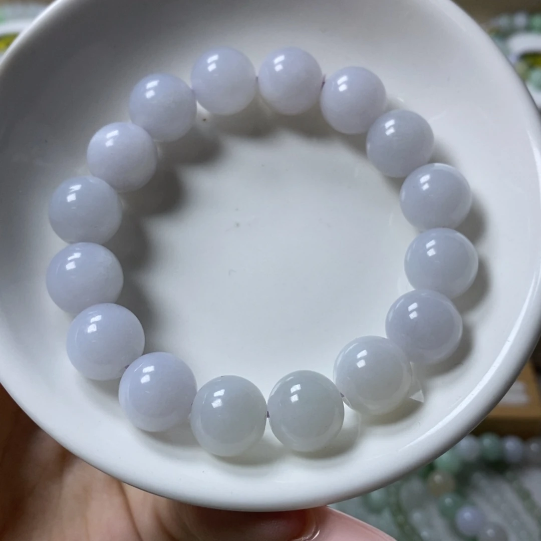 未镶嵌手链翡翠粉紫卡12