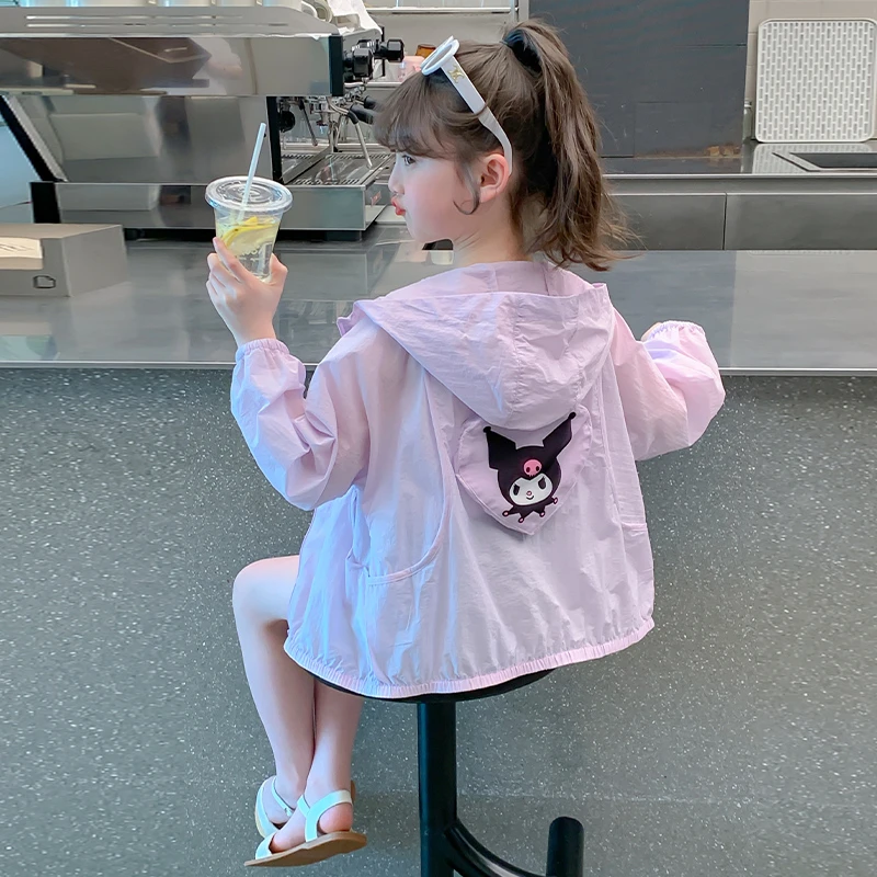 女童夏装防晒衣外套2025新款洋气儿童装库洛米上衣夏季薄款防晒服