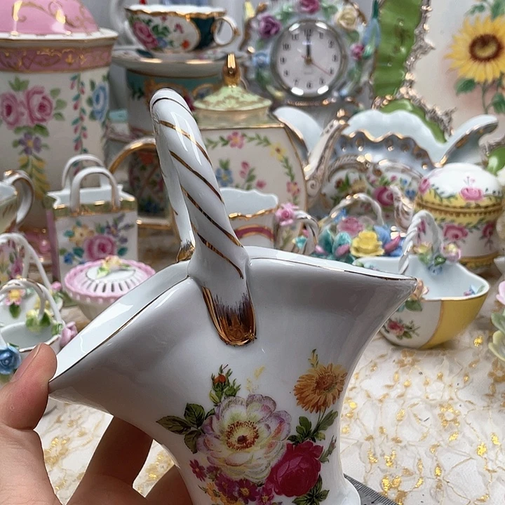 杯碟陶瓷摆件陶瓷微瑕
