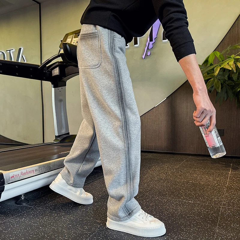 潮牌直筒裤痞帅卫裤男款裤子2025新款春秋裤爆款运动休闲男裤