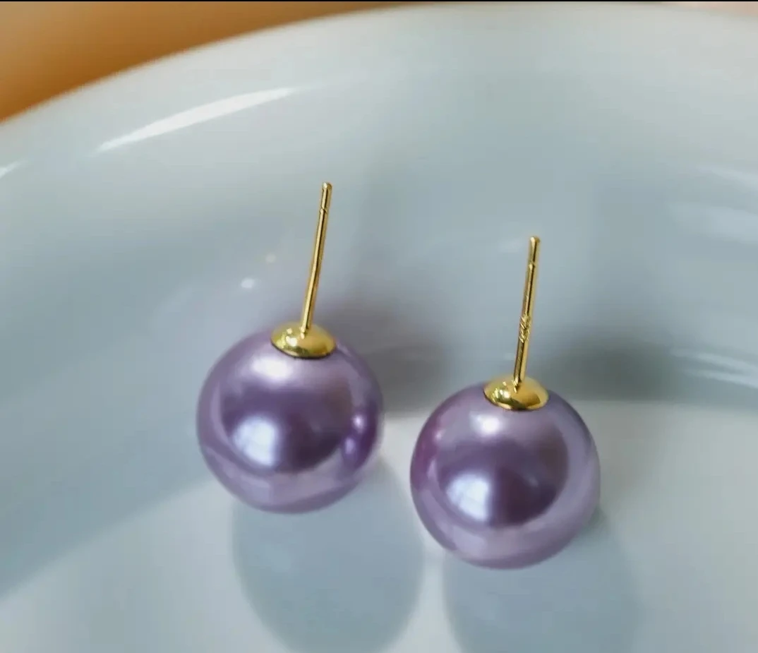 紫珠12-13mm点位 正圆 极光 无暇 精致百搭 时尚饰品