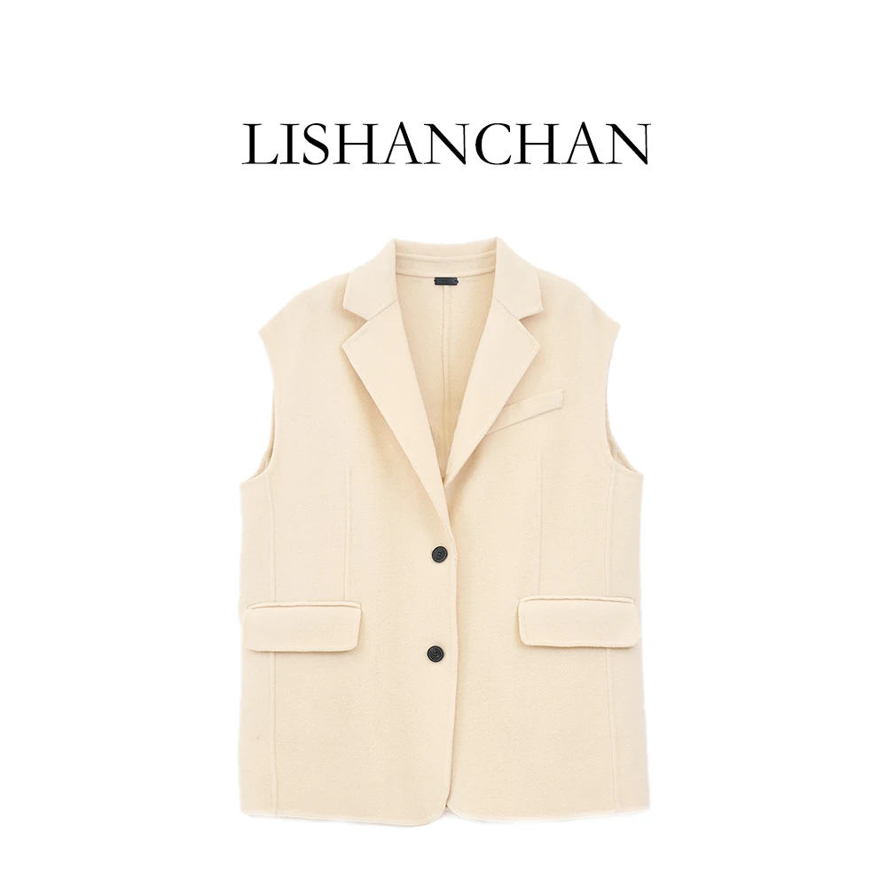 LISHANCHAN｜修身短款羊毛马甲