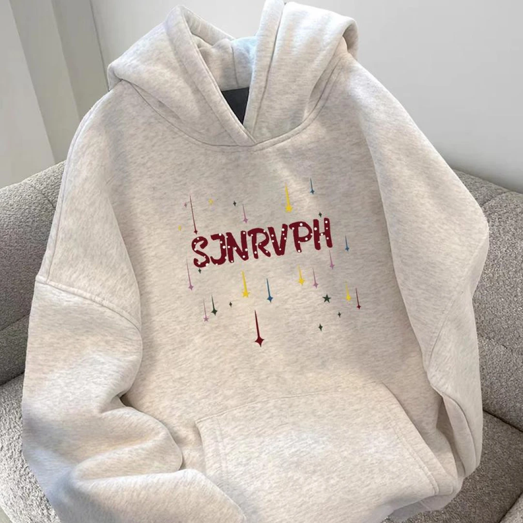 纯棉美式春秋冬加绒加厚卫衣男女爆款连帽小众上衣薄款外套潮W097