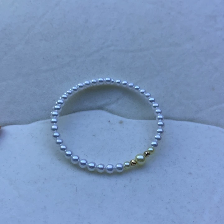 海水珍珠未镶嵌手链k**心