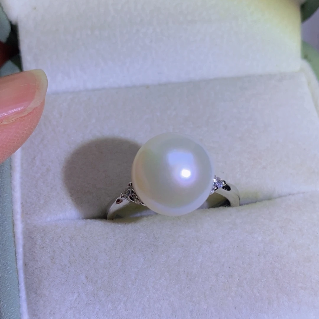 淡水珍珠银S925镶嵌淡水珍珠
