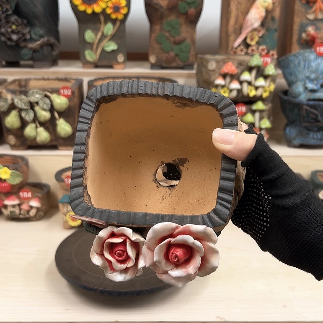 花盆紫砂175号内口11×10外高11