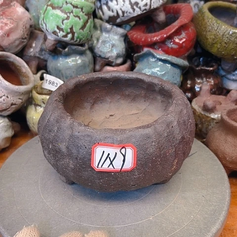 粗陶花盆手工花盆
