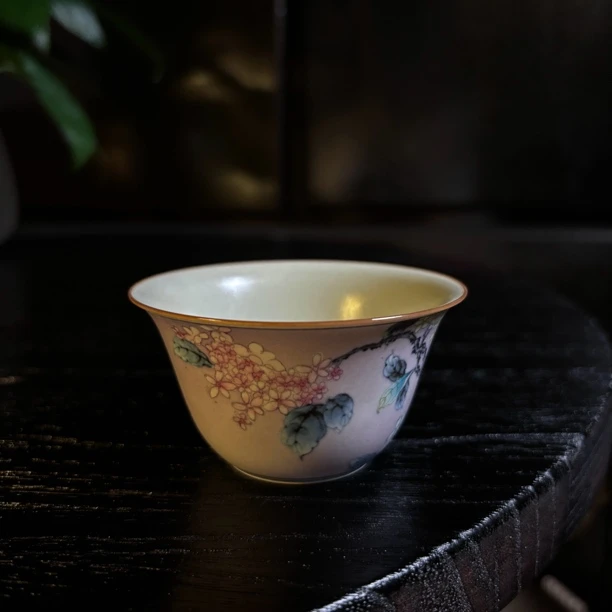 霖溪 琼花主人杯卧足杯 067
