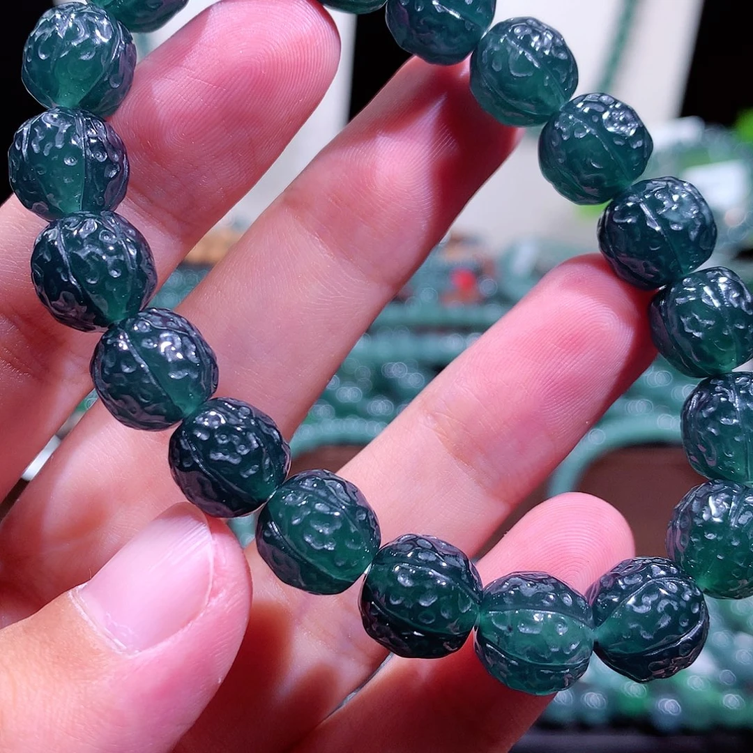 翡翠未镶嵌手链天然a货翡翠手串11+