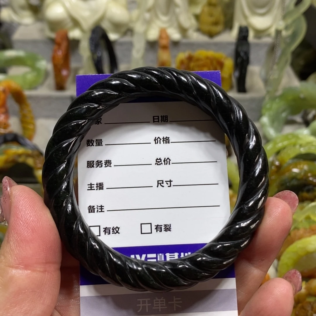 【闪购商品】蛇纹石玉手镯未镶嵌聽****i