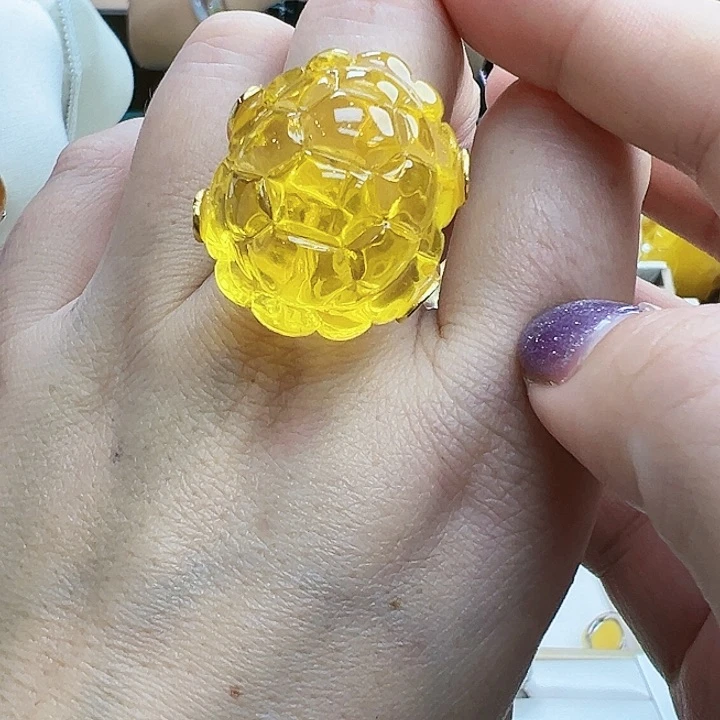 琥珀未镶嵌珠宝奇石