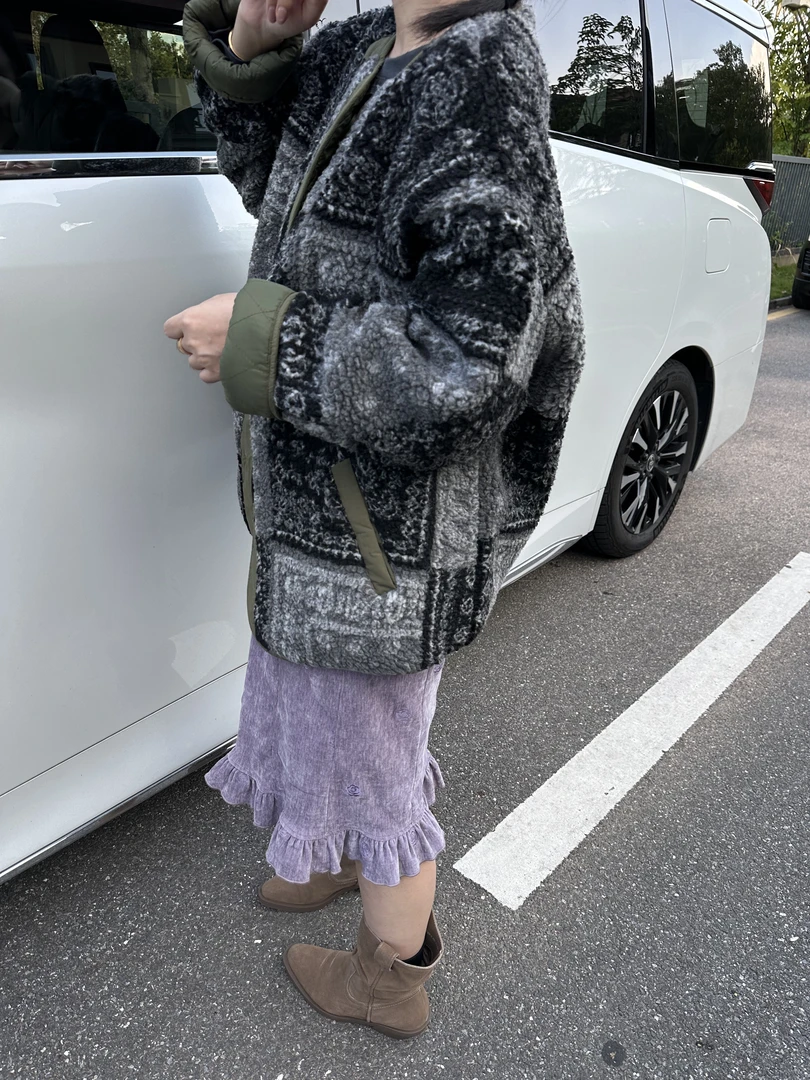 新版韩版定制面料宽松百搭大外套