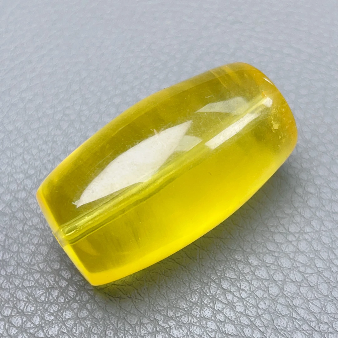 鸡油黄蜜蜡桶珠38×21