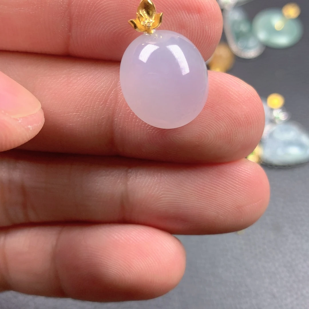 【闪购商品】翡翠18K金镶嵌颈饰翡翠
