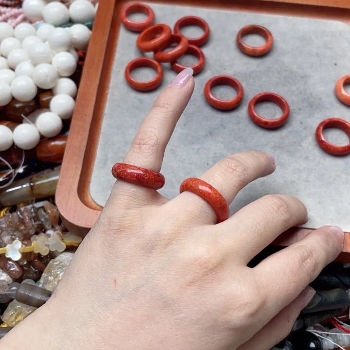 玛瑙/玉髓合金珠宝半成品一个三姑娘跑环