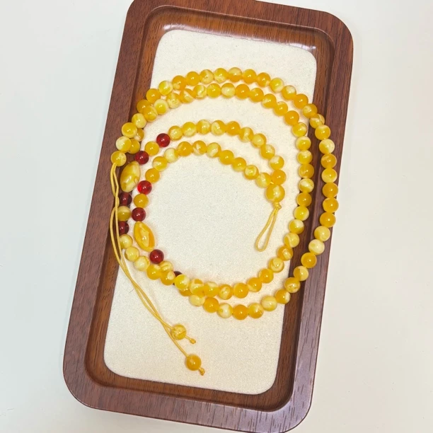 W115 手工雕刻  时尚百搭多圈珠珠链配链6mm