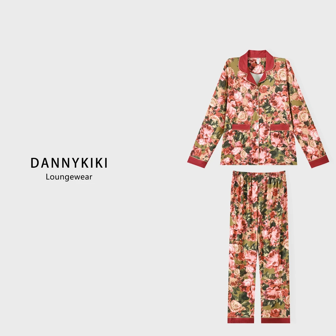 【花好月圆】睡衣女款爆款2025新款可外穿睡衣春秋长袖家居服休闲