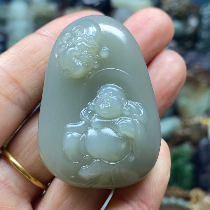 和田玉未镶嵌颈饰