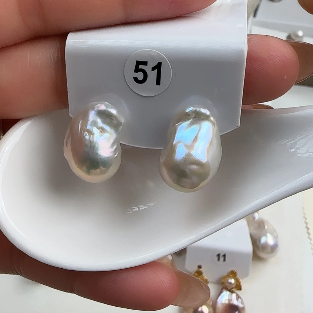 A***a淡水珍珠颈饰银S925镶嵌