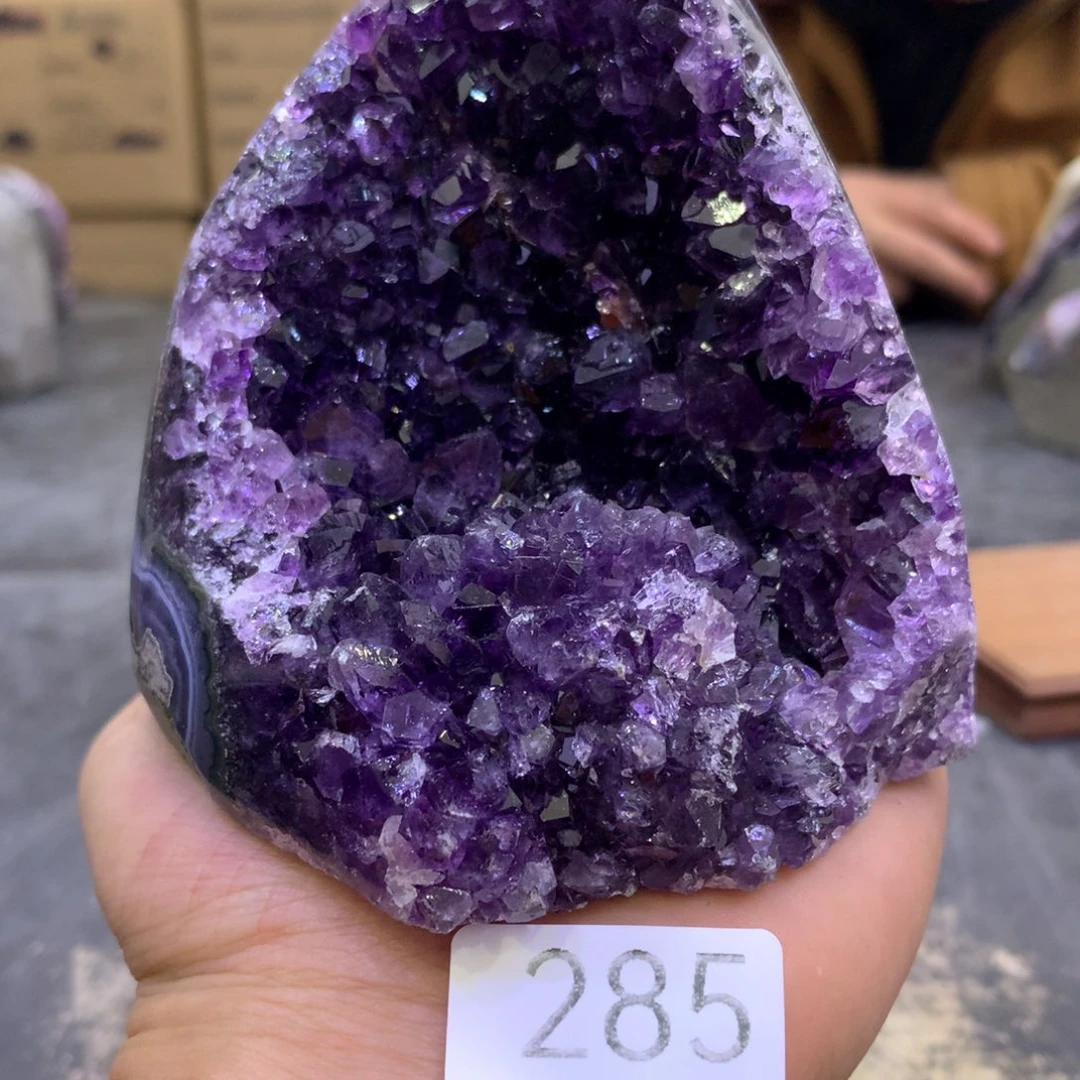 水晶摆件未镶嵌紫晶285