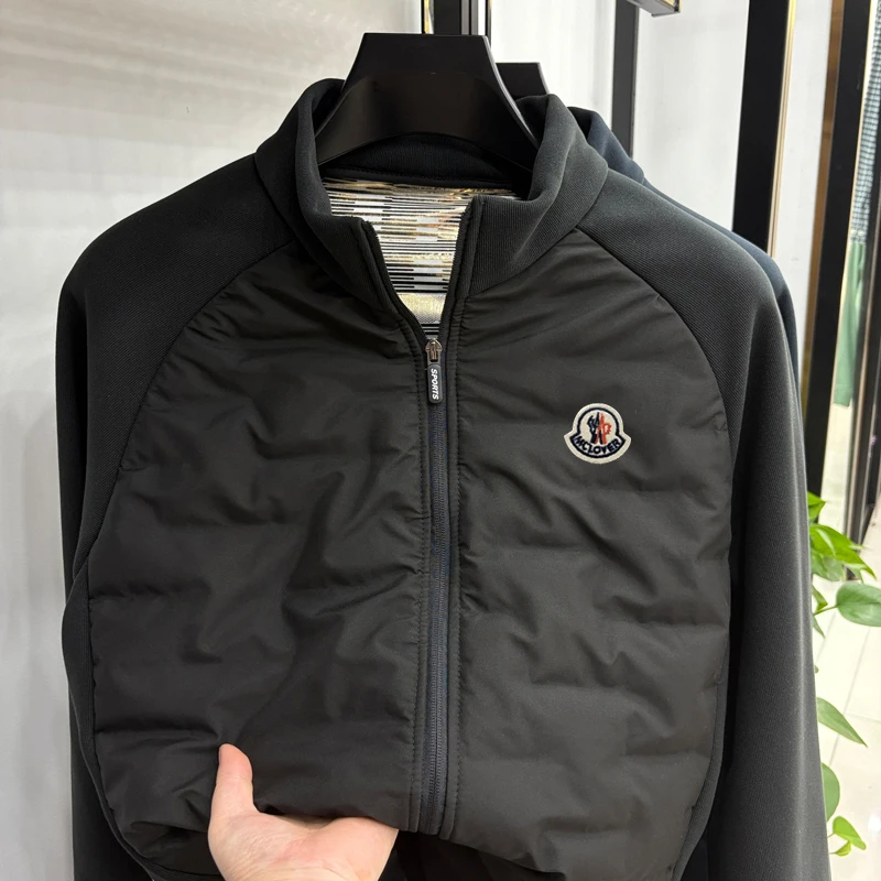 【六哥专属】高端轻奢秋冬立领绵羊毛填充男士运动休闲保暖外套时尚