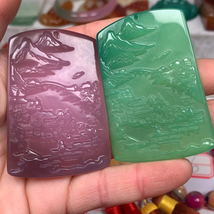 玛瑙/玉髓颈饰未镶嵌浪***头