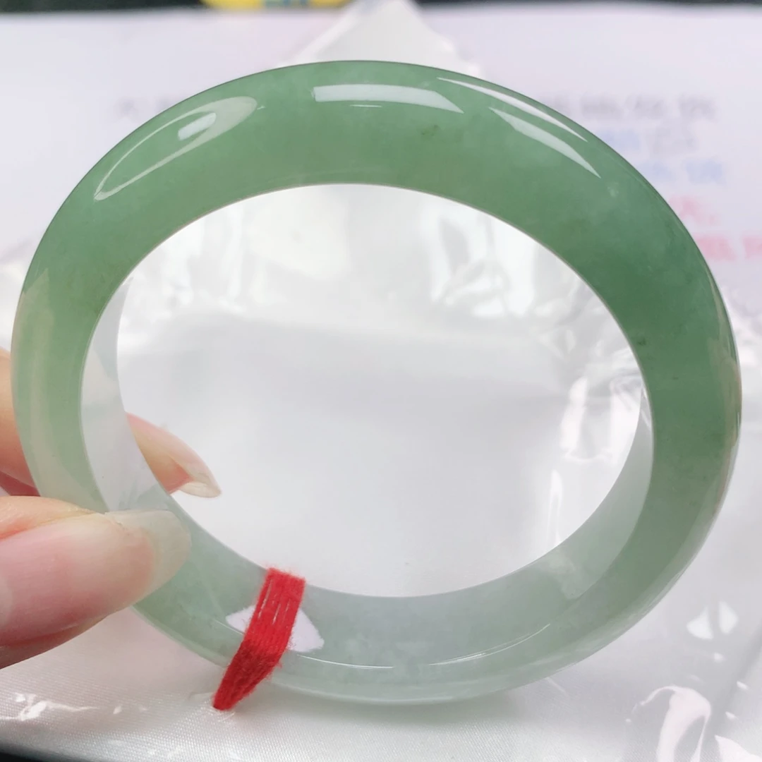 翡翠未镶嵌手镯翡翠56.0半山水正圈