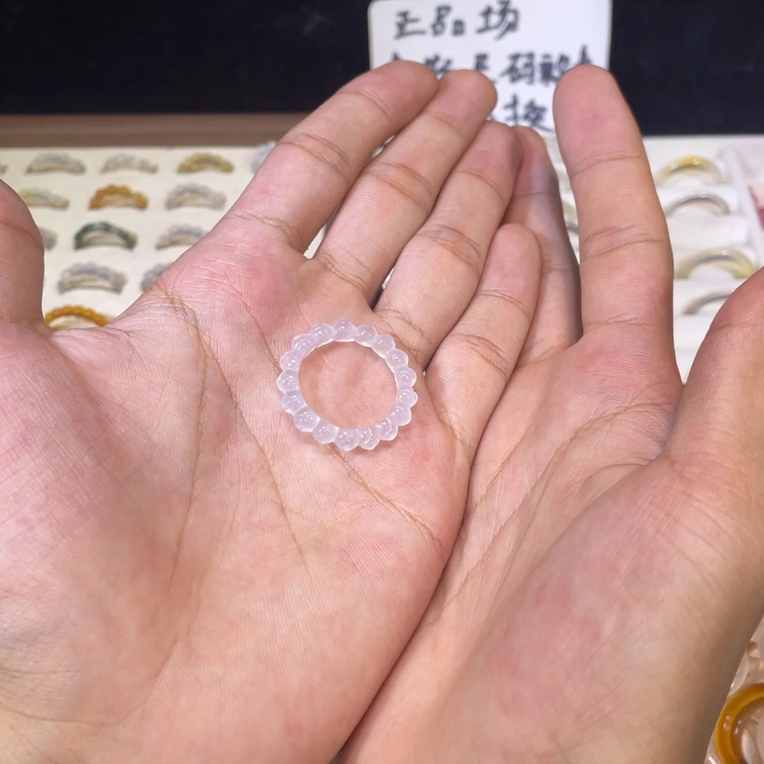 玛瑙/玉髓戒指未镶嵌13号港22