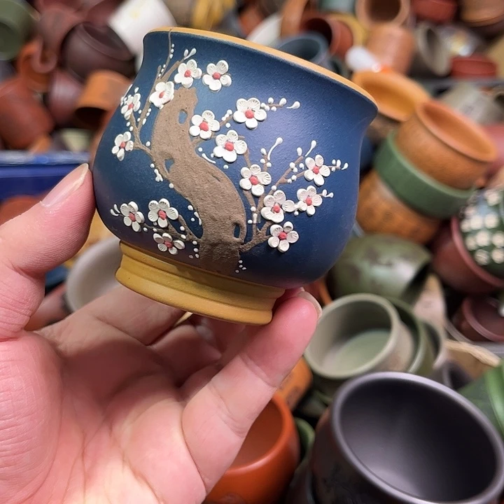 紫砂茶杯全手工紫砂主人杯