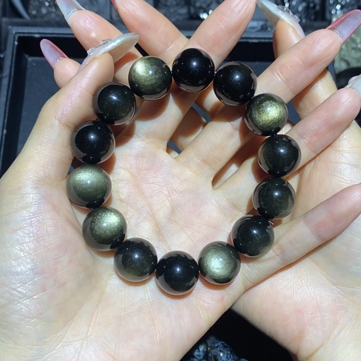 黑曜岩手链未镶嵌橙*?