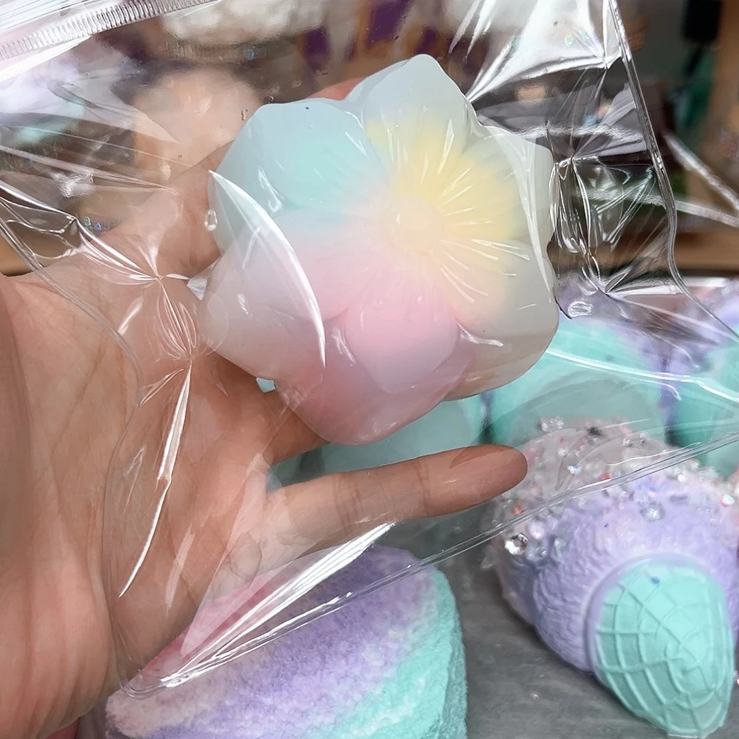 硅胶冰皮彩虹花朵月饼160g