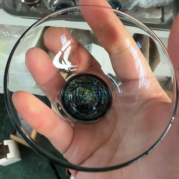 无盖款高硼硅玻璃斗笠星空