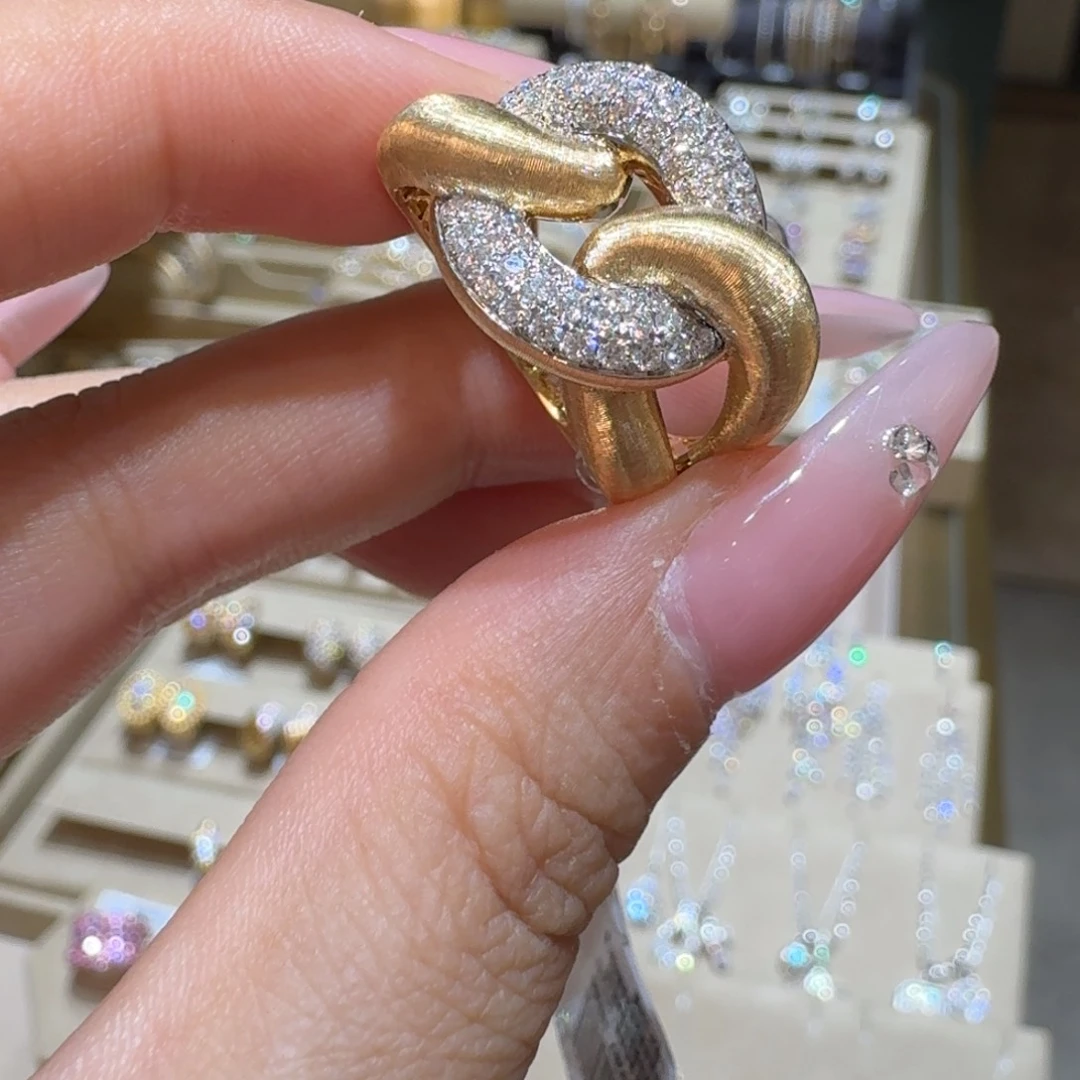 戒指/指环18K金镶嵌钻石