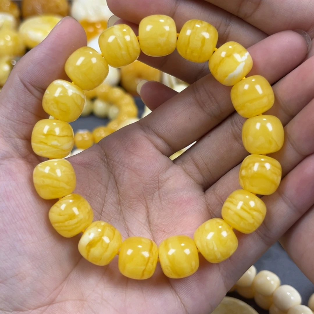 手串琥珀未镶嵌同料13mm
