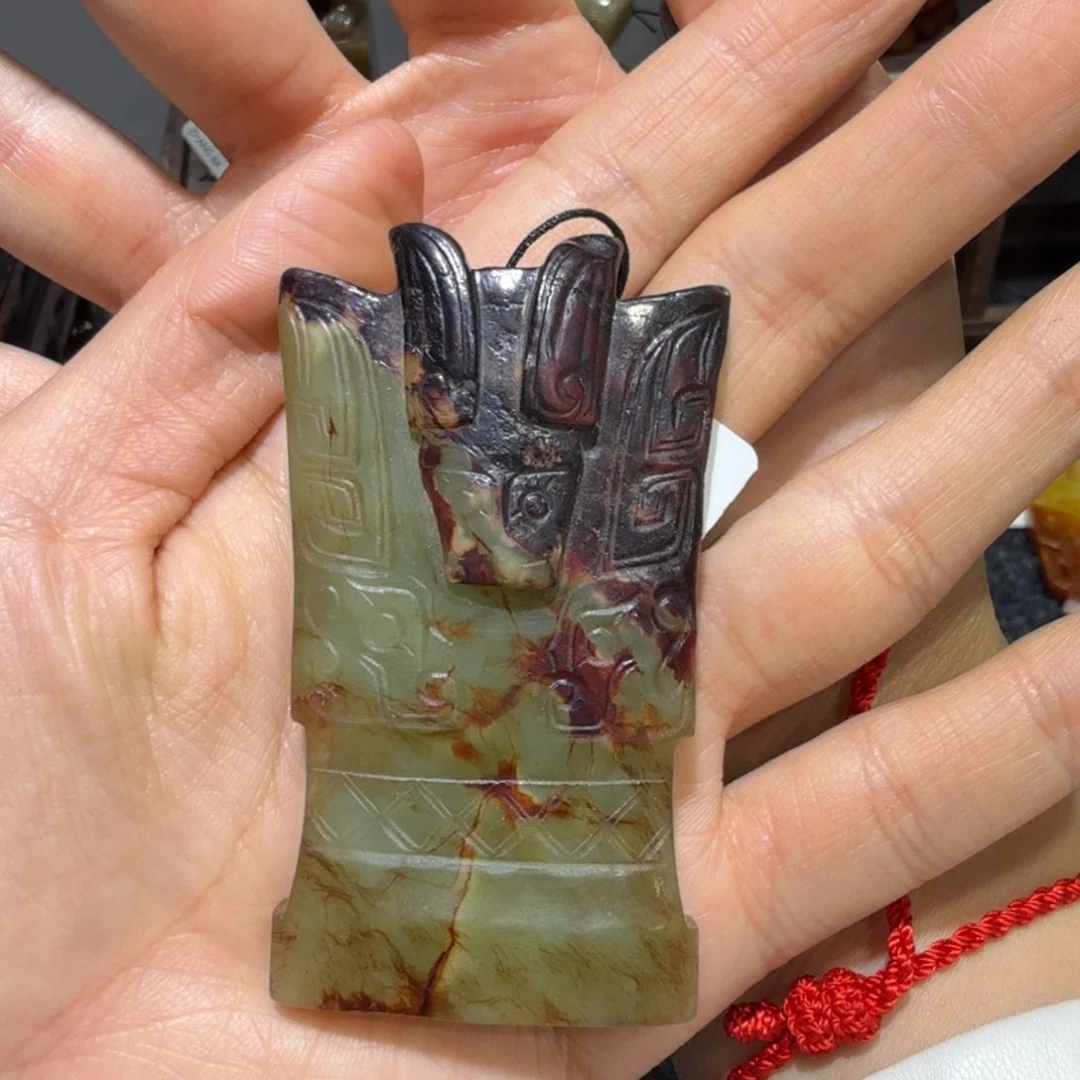 和田玉挂件未镶嵌黯****∽