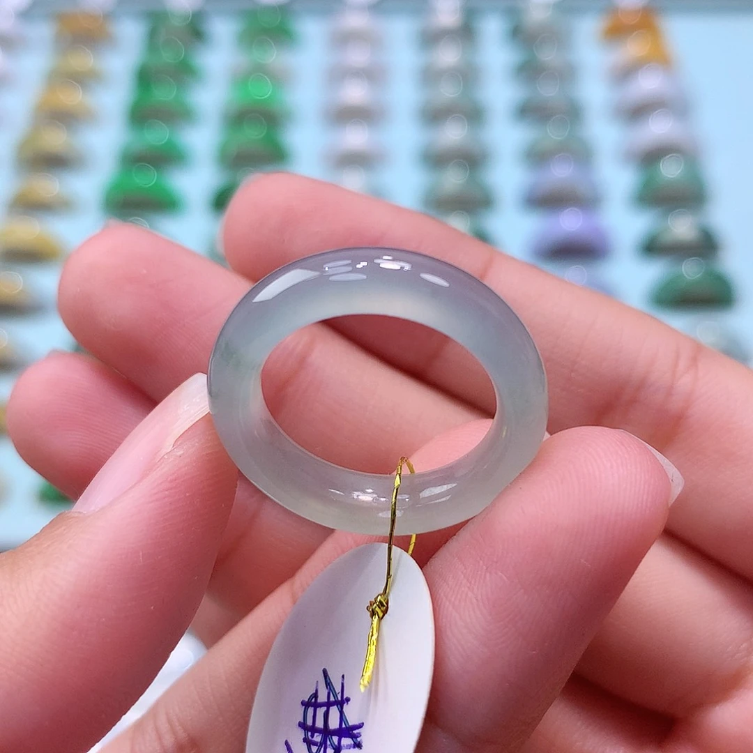 未镶嵌戒指翡翠14圈