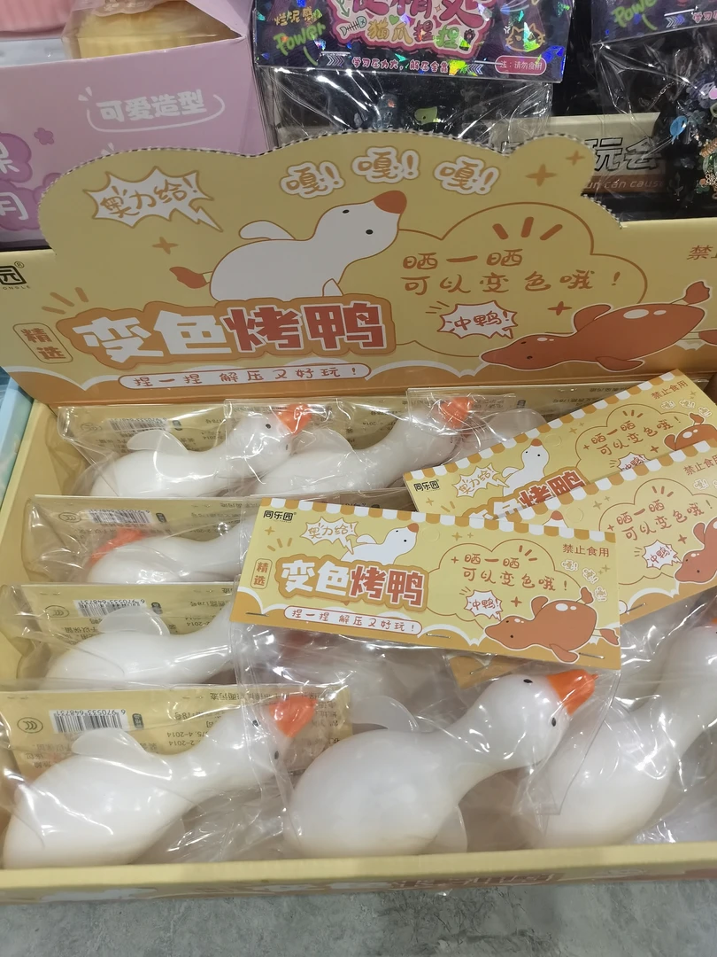 变色烤鸭展示盒假装12只