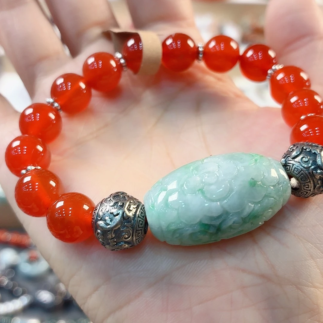 翡翠未镶嵌手链手串