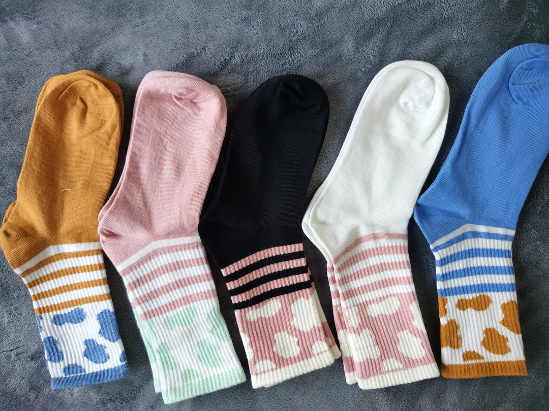 袜子纯棉袜女袜五双